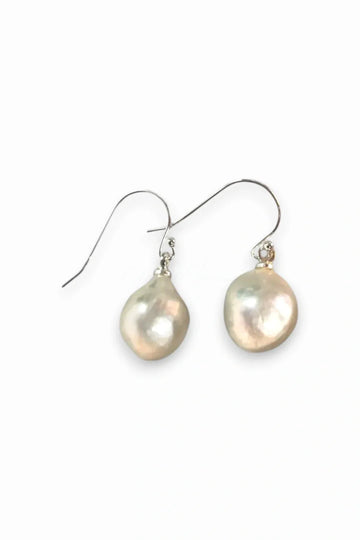 Baroque Hook Earring Silver