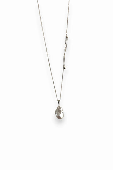 Silver Chain Baroque Pearl Necklace