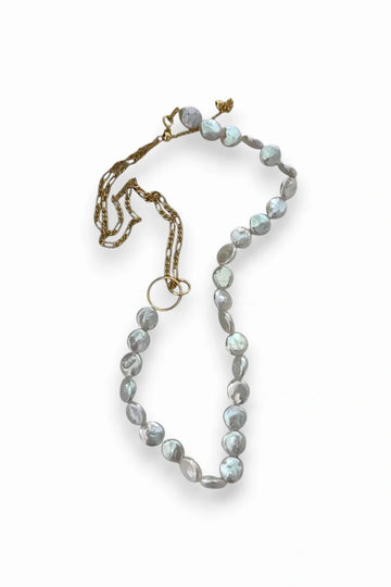 Pearl and Gold-Tone Duo Necklace