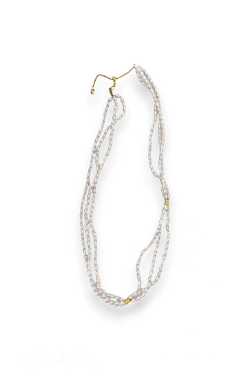 Blush Trio Pink Pearl Necklace