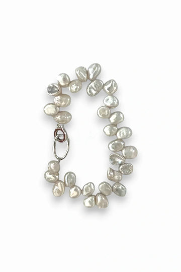 Keshi Pearl Cascading Bracelet