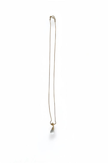 Whimsical Baroque Pearl Mustache Pendant Necklace